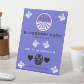 Signe De Table Promotion U-Pick Blueberry Farm (In SItu)