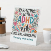 Signe De Table Prospère avec le TDAH (In SItu)