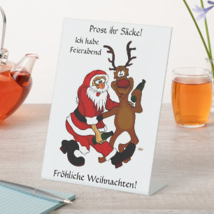 Signe De Table Prost it bags - Joyeux Noël! Texte allemand