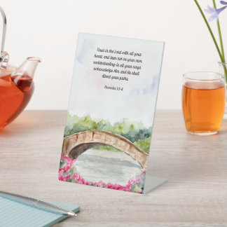 Signe De Table Proverbes Confiance dans le Décor de la maison chr