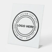 Signe De Table publicité de logo d'entreprise personnalisée (Recto)