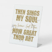 Signe De Table Puis chante mon âme (Recto)