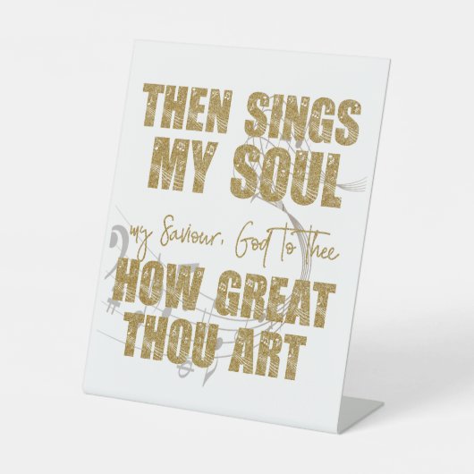 Signe De Table Puis chante mon âme (Recto)