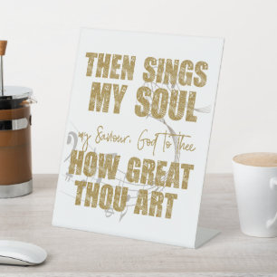 Signe De Table Puis chante mon âme