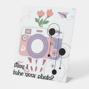 Signe De Table Puis-je prendre votre photo ?