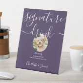 Signe De Table Purple Mariage Signature Animaux de compagnie Boir (In SItu)