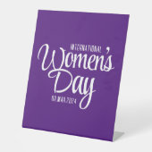 Signe De Table Purple Script Journée internationale de la femme 8 (Recto)
