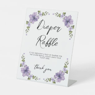 Signe De Table Purple Un Petit Raffin De Brouille Fleur sauvage
