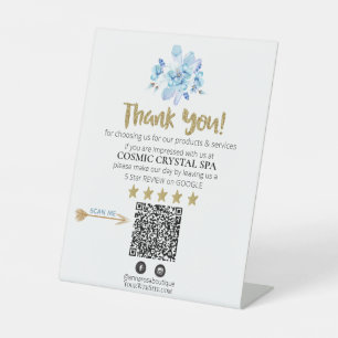 Signe De Table *~* QR AP8 FLORAL Review Logo MERCI cristal