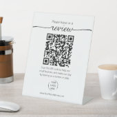 Signe De Table QR code demande d'examen de la petite entreprise Y (In SItu)