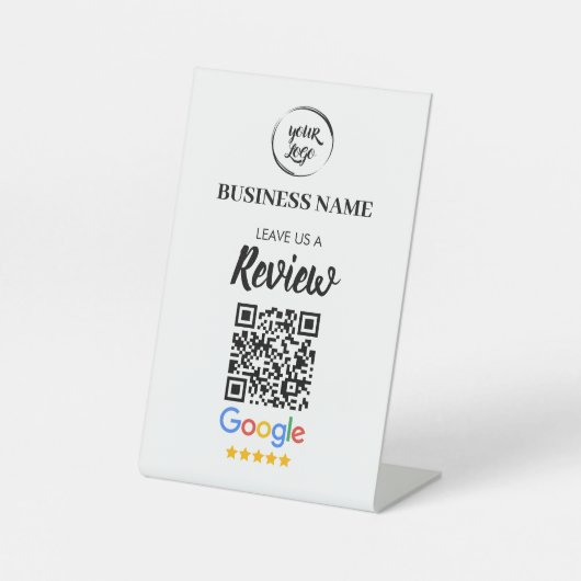 Signe De Table Qr Code Google Avis de l'entreprise (Recto)