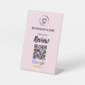 Signe De Table Qr Code Google Avis de l'entreprise (Recto)