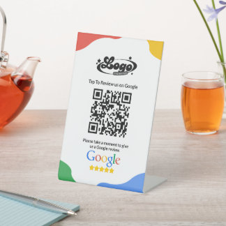 Signe De Table QR Code Link Google Review