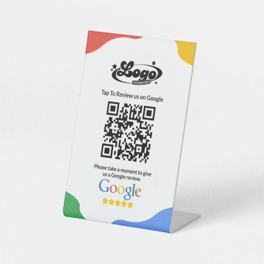 Signe De Table QR Code Link Google Review (Recto)