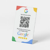 Signe De Table QR Code Link Google Review (Recto)