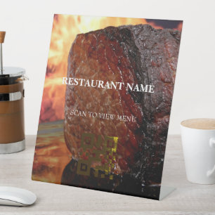 Signe De Table QR Code Menu numérique pour les restaurants