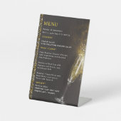 Signe De Table QR Code Tabletop Sign | Digital Menu pedestal sign (Recto)
