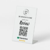 Signe De Table Qr Code TripAdvisor - Révisions commerciales (Recto)