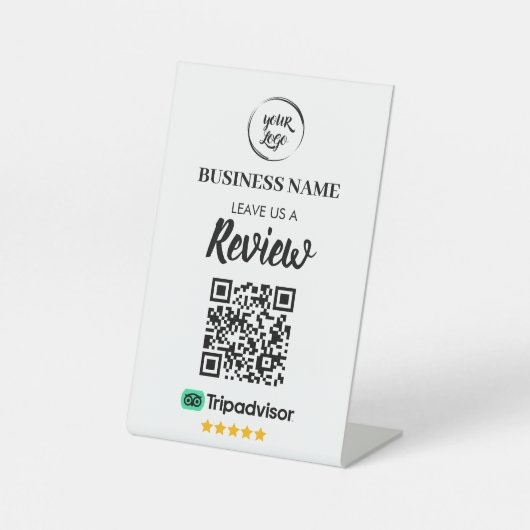 Signe De Table Qr Code TripAdvisor - Révisions commerciales (Recto)