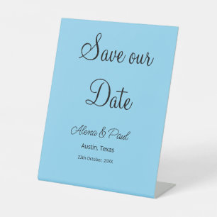 Signe De Table QR Enregistrer notre date ajouter photoname date n