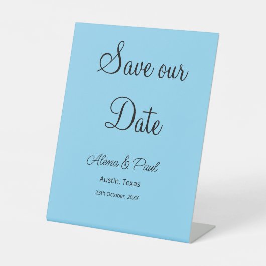 Signe De Table QR Enregistrer notre date ajouter photoname date n (Recto)