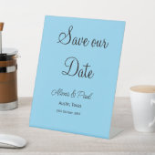 Signe De Table QR Enregistrer notre date ajouter photoname date n (In SItu)