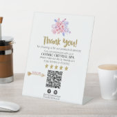 Signe De Table *~* QR FLORAL CRYSTAL Review Logo MERCI AP8 (In SItu)