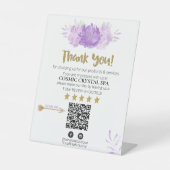 Signe De Table *~* QR FLORAL PINK Review Logo MERCI AP8 (Recto)