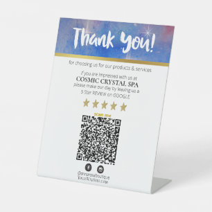 Signe De Table *~* QR - MERCI REVIEW Cosmos Galaxy Nebula AP8