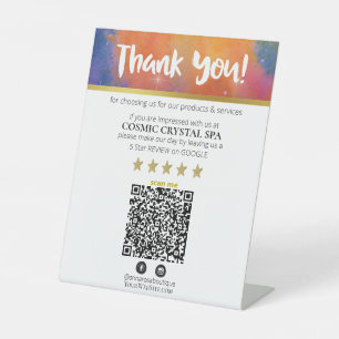 Signe De Table *~* QR MERCI REVIEW Galaxy Cosmic Nebula AP8