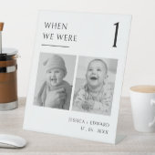 Signe De Table Quand Nous Étions Numéro De Table Âge Couple Photo (In SItu)