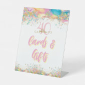 Signe De Table Quarante et fabuleux cartes et cadeaux fête d'anni (Recto)