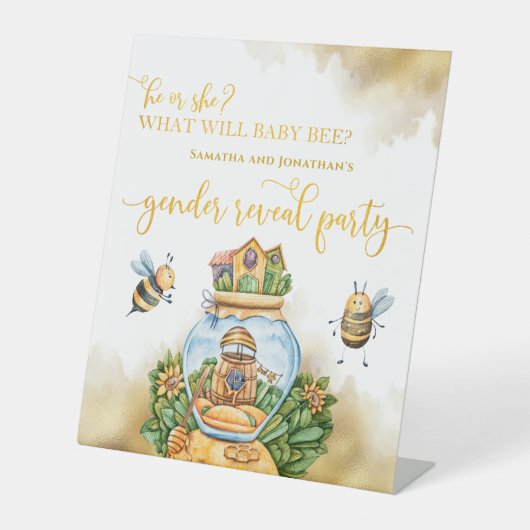 Signe De Table Que va faire Baby Bee Genre Révéler Piédestal (Recto)
