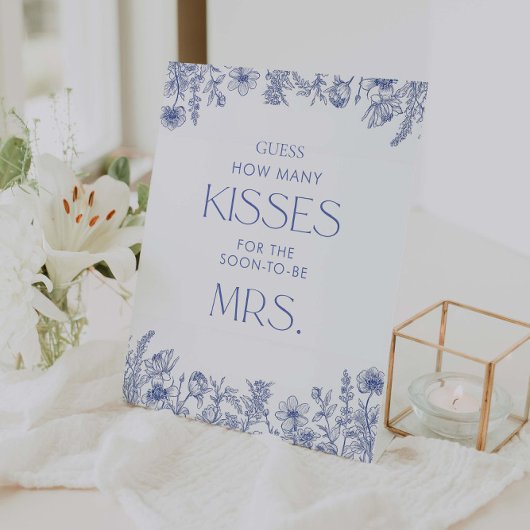 Signe De Table Quelque chose de bleu avant de deviner combien de