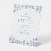 Signe De Table Quelque chose de bleu avant de deviner combien de (Recto)