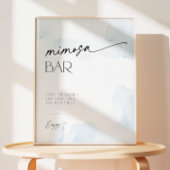 Signe De Table Quelque chose de bleu avant de faire Clouds Mimosa