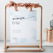 Signe De Table Quelque chose de bleu avant de faire Clouds Mimosa