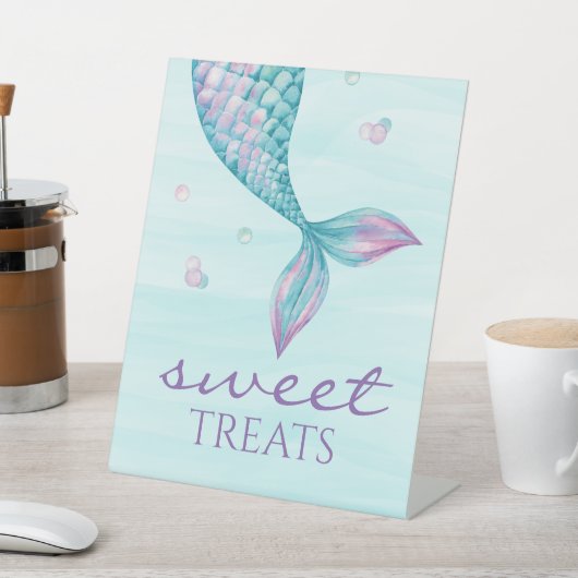 Signe De Table Queue de sirène sous la mer (In SItu)