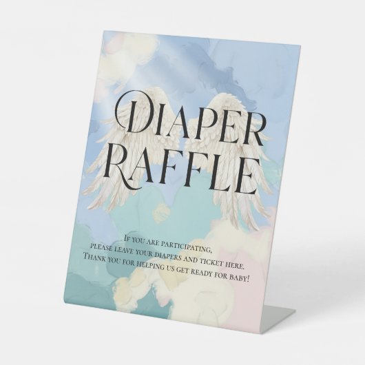 Signe De Table "Raffle de couche" Ciel envoyé (Recto)