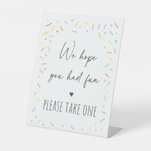 Signe De Table Rainbow Baby Sprinkle Party Favoriser