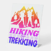 Signe De Table Randonnée ou trekking (Recto)