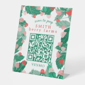 Signe De Table Raspberry Patch SCANNEZ POUR PAYER CODE QR PERSONN (Recto)