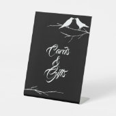 Signe De Table Ravens Cartes et Cadeaux de Mariage Gothique (Recto)