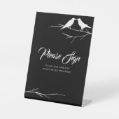 Signe De Table Ravens gothique Mariage livre d'invité (Recto)