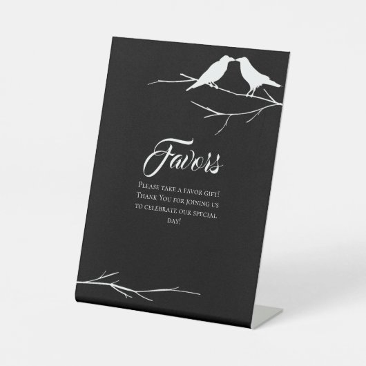 Signe De Table Ravens Mariage gothique Faveurs (Recto)