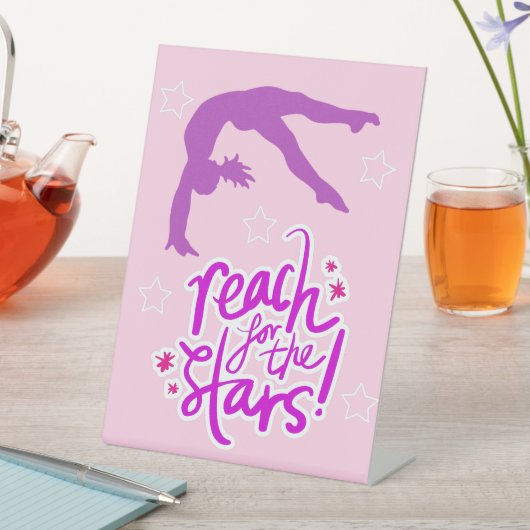 Signe De Table Reach for the Stars Gymnastique Tumbling (In SItu)