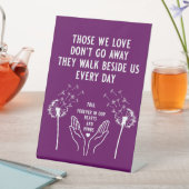 Signe De Table Réception funéraire en mémoire (In SItu)