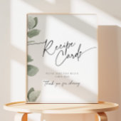 Signe De Table Recette Carte Sage Green Eucalyptus Fête des marié