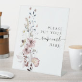 Signe De Table recette de Fête des mariées moderne fleur sauvage  (In SItu)