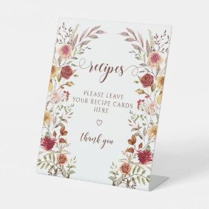 Signe De Table Recette de Mariage Floral d'Automne Bourguignon